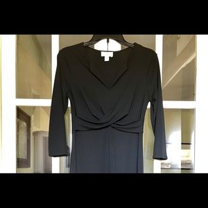 Ann Taylor Loft 3/4 Black Dress